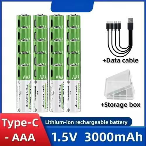 2025NEW Lithium-Ion Battery Type-C Rechargeable High-Capacity Battery AA&AAA Battery For remote control, mouse, electric toys - Image 13
