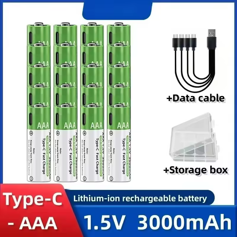 2025NEW Lithium-Ion Battery Type-C Rechargeable High-Capacity Battery AA&AAA Battery For remote control, mouse, electric toys - Image 13