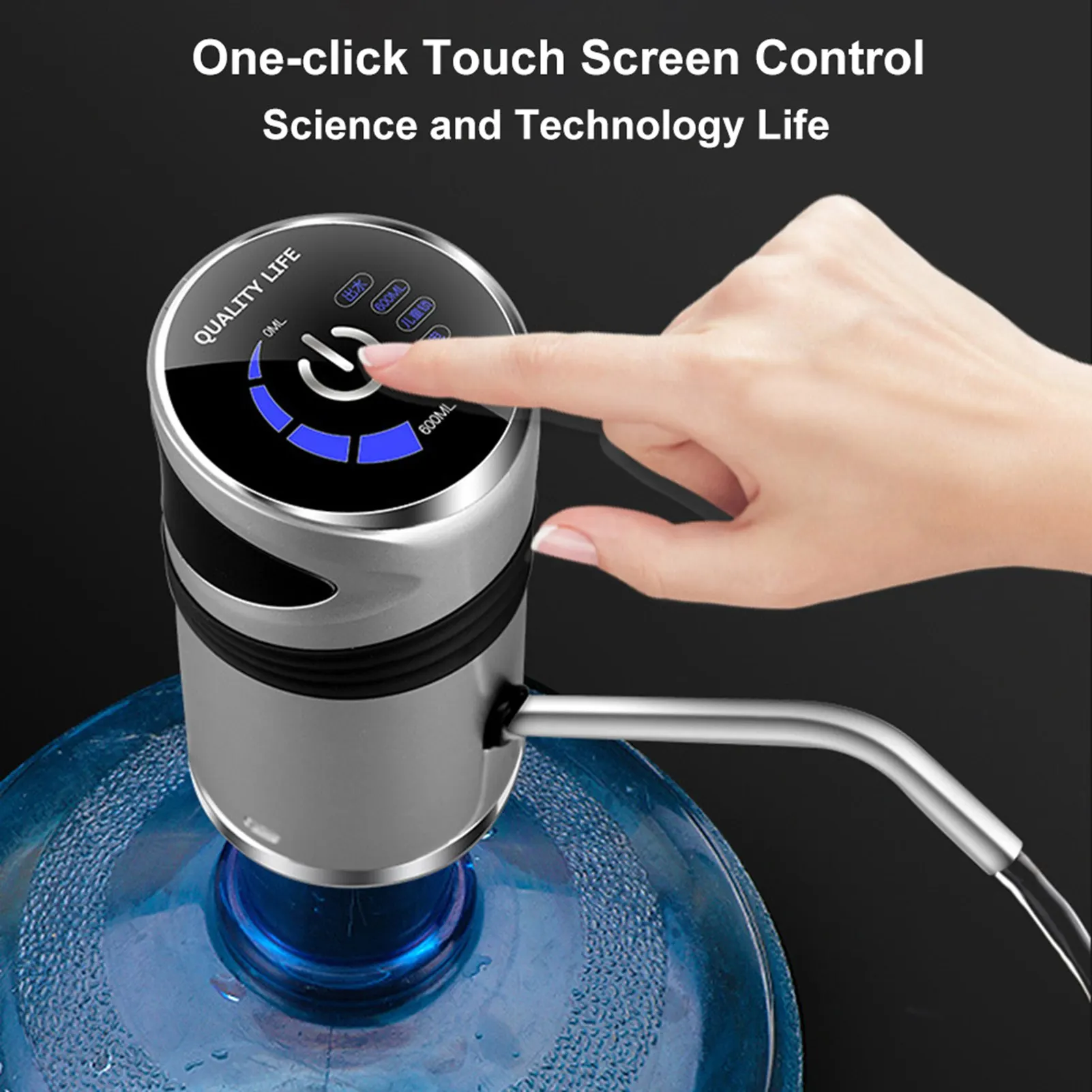 Automatic Electric Water Pump Dispenser Gallon Bottle Drinking Switch USB Charging Drinking Water Pump For Home Office