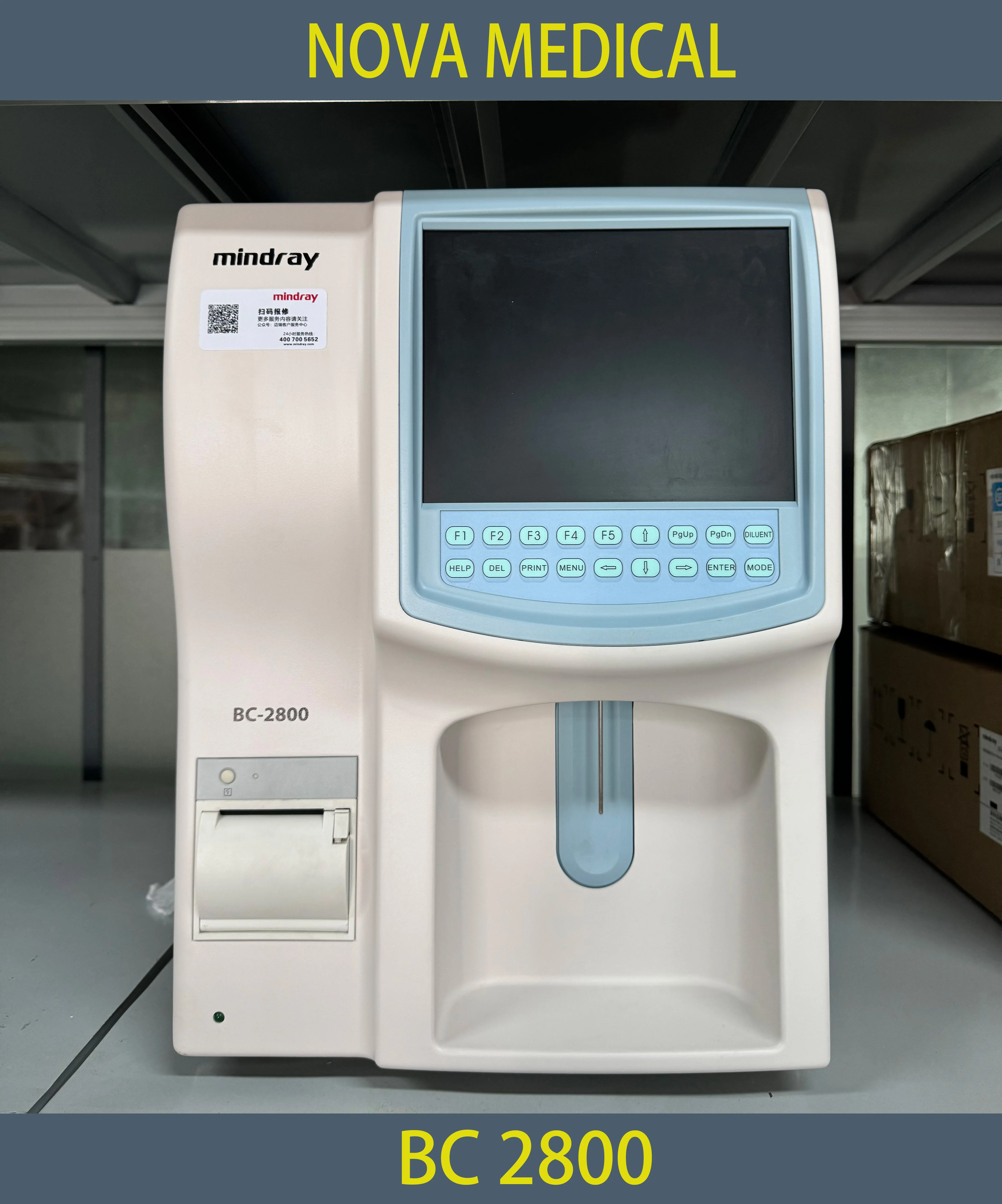 Used Good Condition Mindray BC-2800 3-Part Hematology Analyzer BC-2800