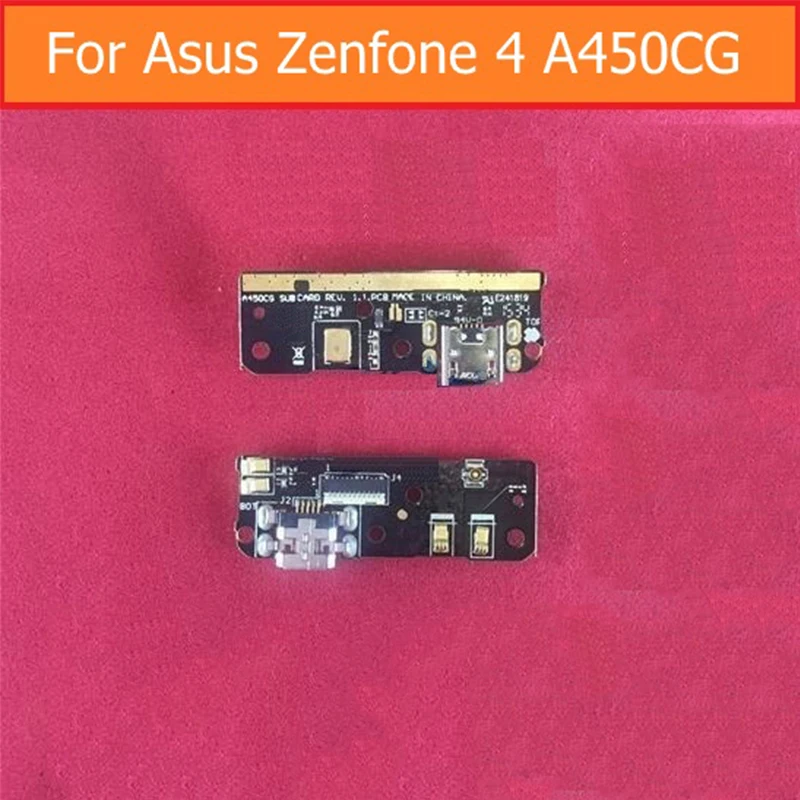 

Genuine USB charging Microphone PCB connector port jack board For Asus Zenfone 4 A450CG 4.5" Usb Charge port parts