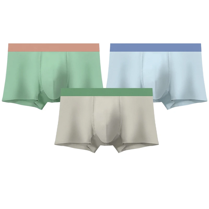 

1pc Men's underwear men's antibacterial cotton boxers thin breathable boys sports boxers men's shorts head