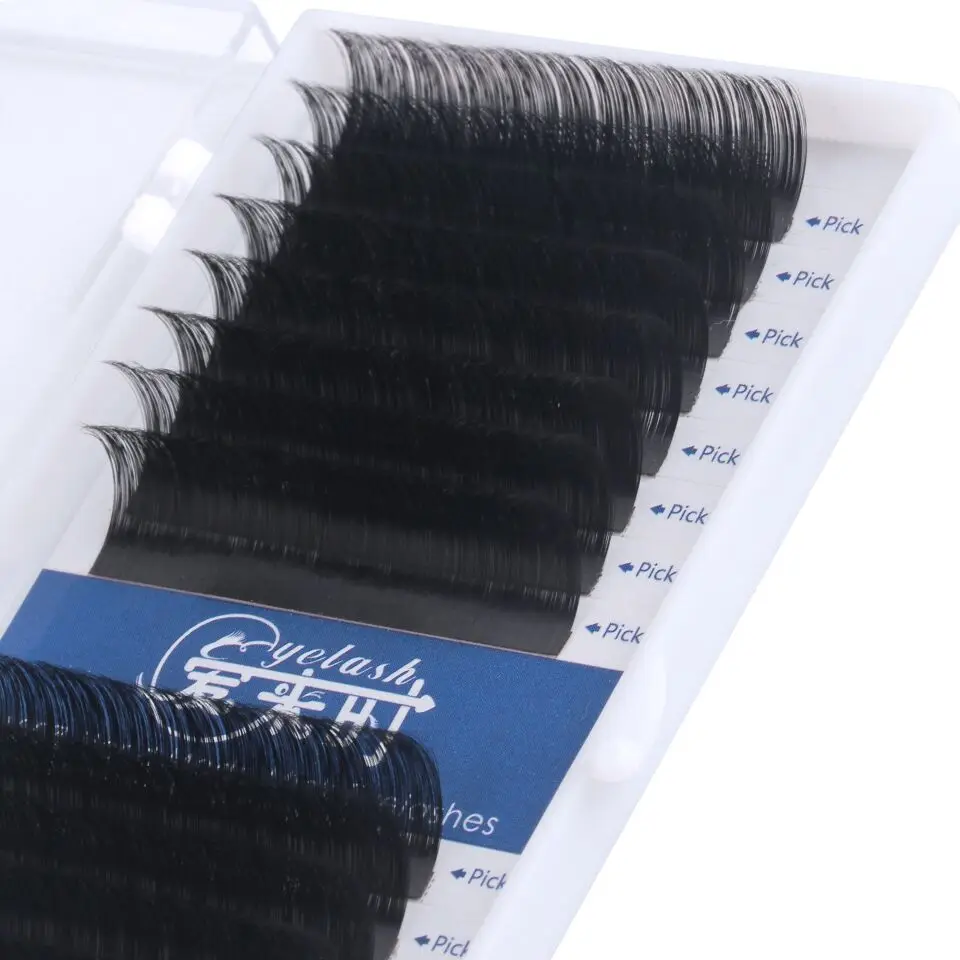 Extensión de pestañas individuales profesional B/C/D, pestañas postizas de volumen 3D de todos los tamaños, Material de seda suave, herramienta de maquillaje Dropshipping