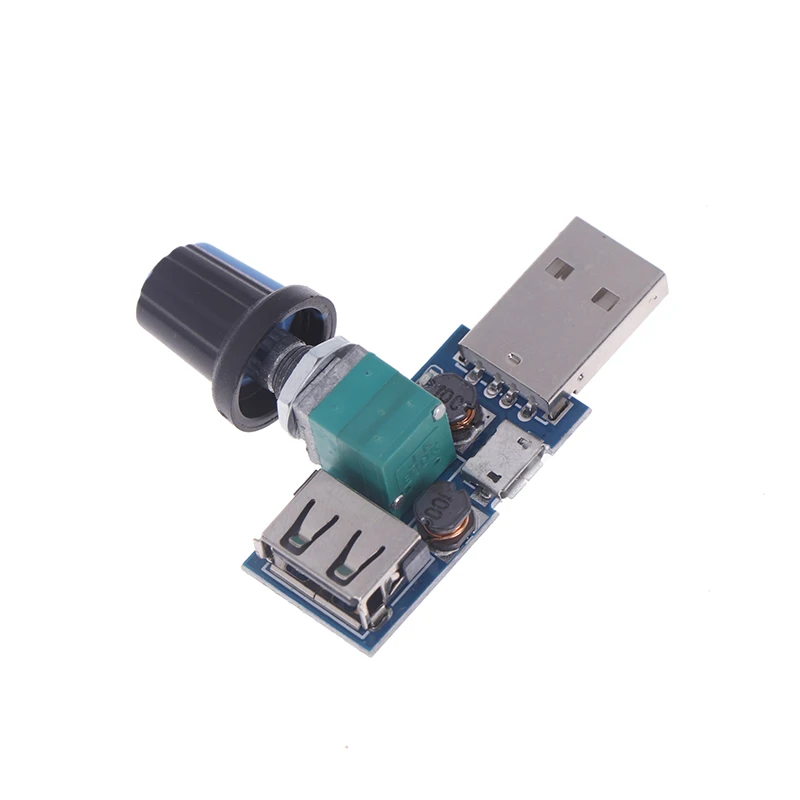 Mini USB Fan Governor Wind Speed Controller Air Volume Regulator Cooling Mute Multi Function Fan Speed Switch Module DC 5V