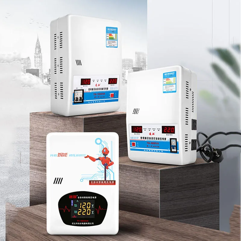 

6.8 кВт/15 кВт бытовой автоматический стабилизированный инструмент питания стабилизатор напряжения 120-270 в выход 220 В сверхнизкое напряжение чистый Copp