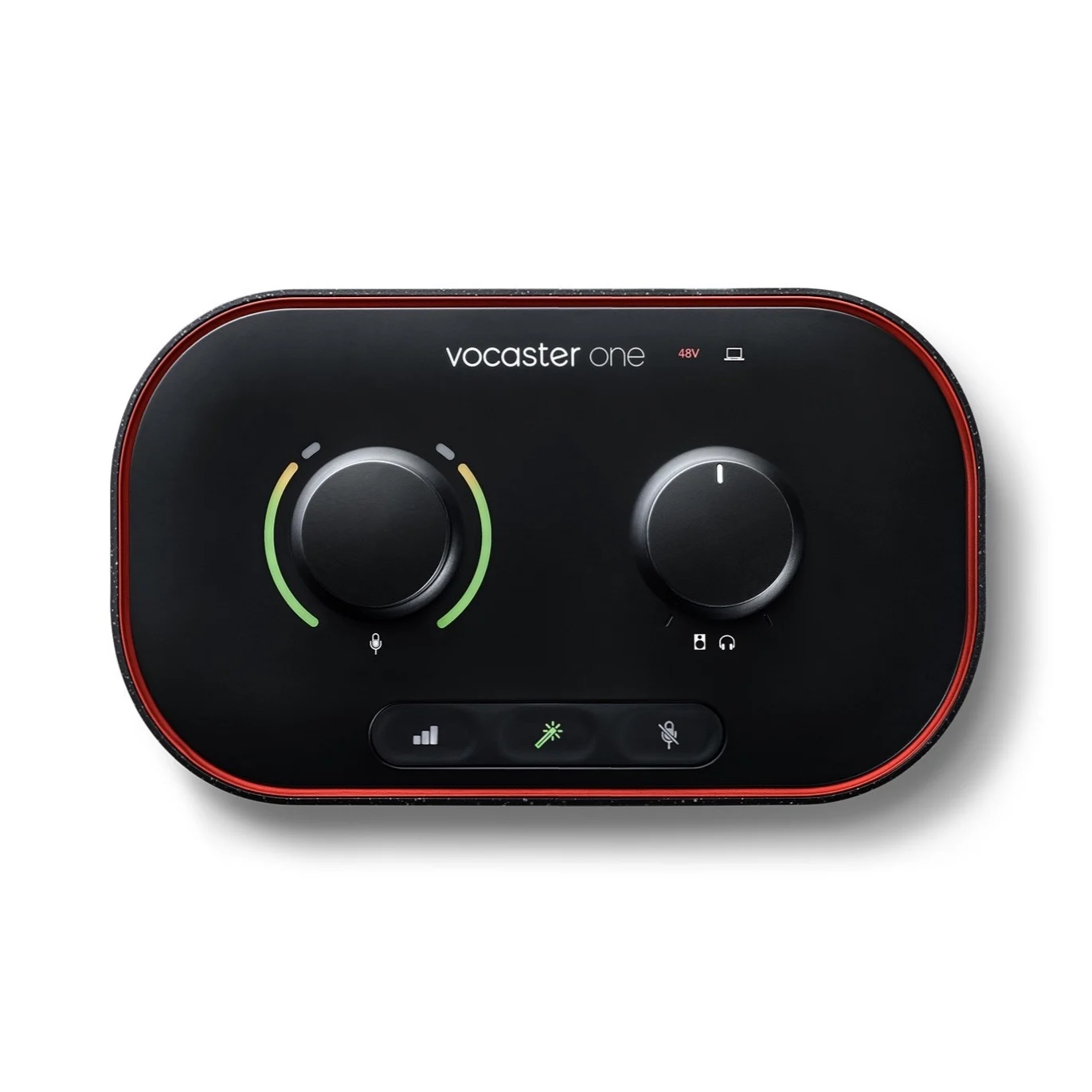 Focusrite Vocaster One USB external sound card with enough gain for the most popular broadcast mics no booster needed