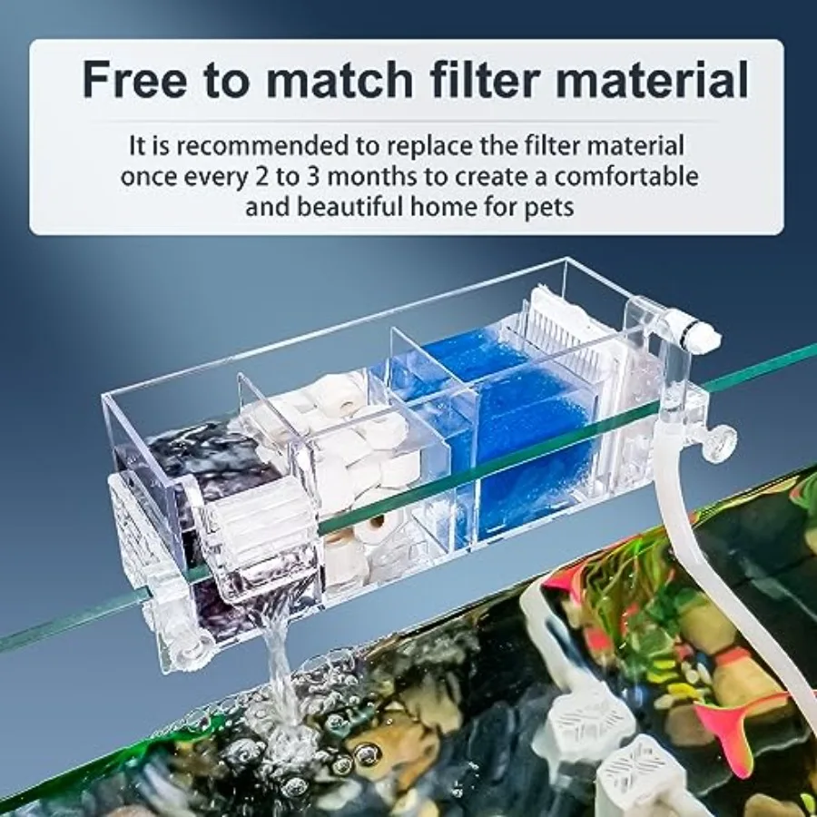 Multi-Layer Aquarium Filter with Water Wheel 6