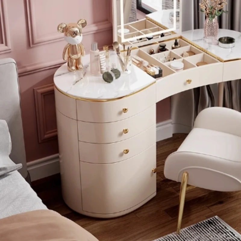 Storage Organizer Dresser Drawer Modern Nordic Luxury Mirrors Dressing Table Modern Room Coiffeuse De Chambre Bedroom Furniture