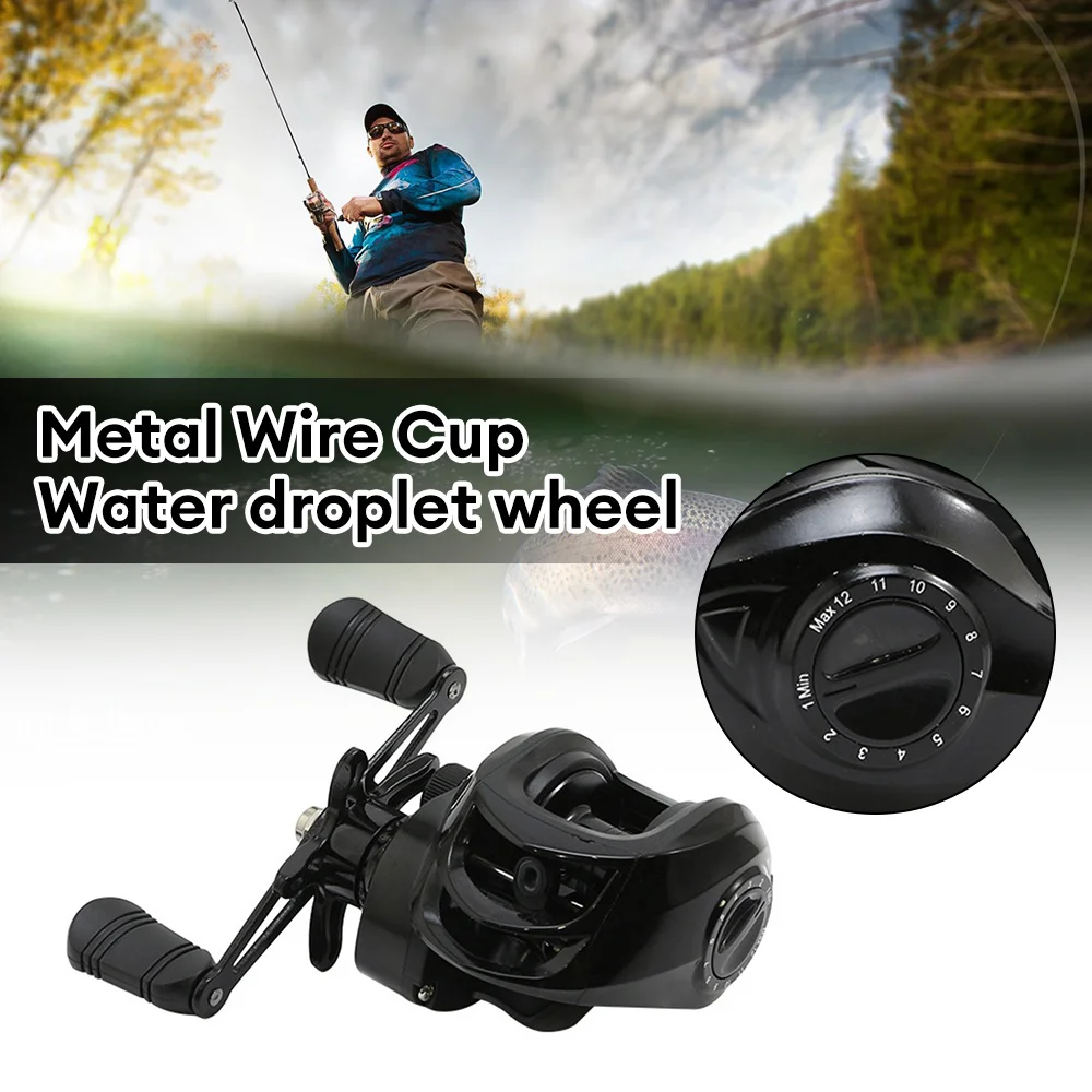 Baitcasting Reels 7.2/1 Gear Ratio Fishing Reels Wheel Max Drag 10kg Saltwater Freshwater 18+1BB for Beginners Fishing Accessory