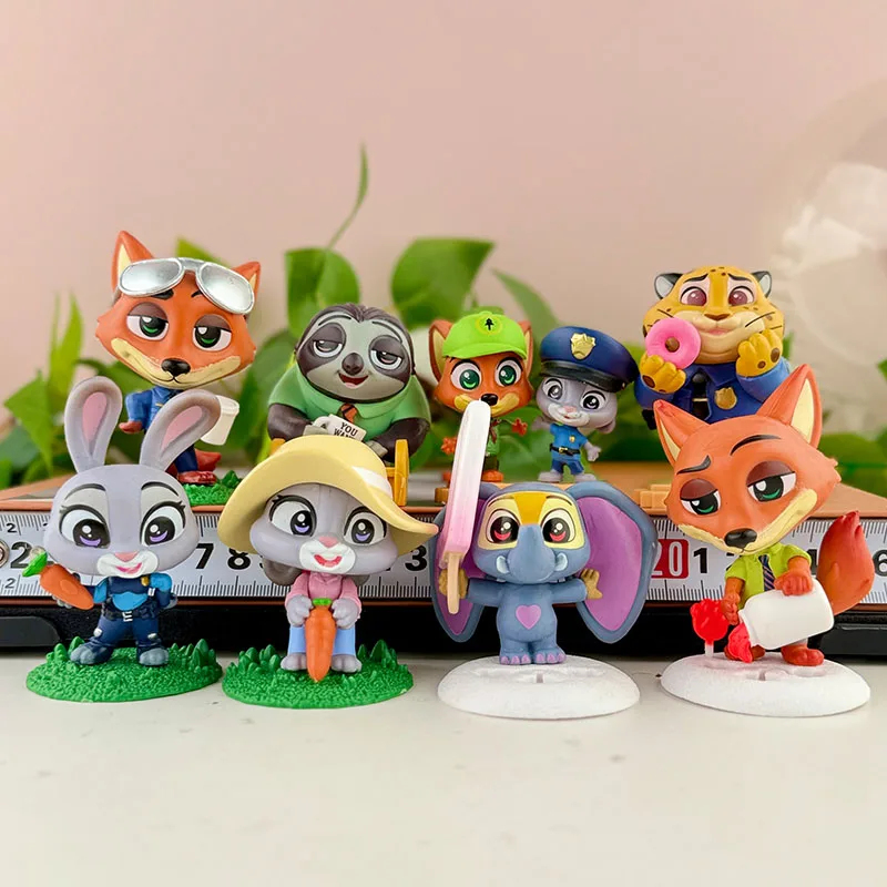 

Zootopia 2 High Quality Figures Collectible Model Toy Kids Birthday Gift Nick Judy Flash Finnick Clawhauser Cutecore
