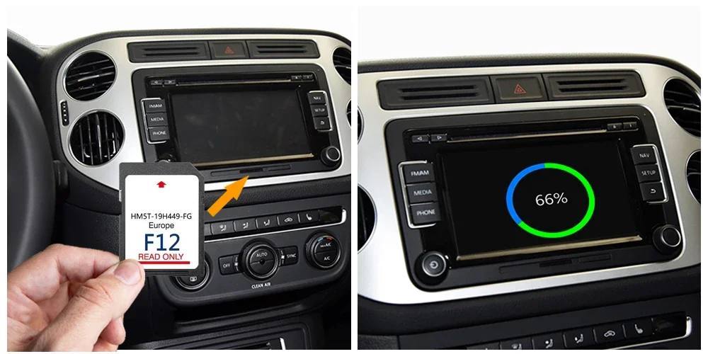 for Ford Ranger 10/2015-04/2016 GPS SD Sync2 F12 64GB Vatican France Map Navigation Card