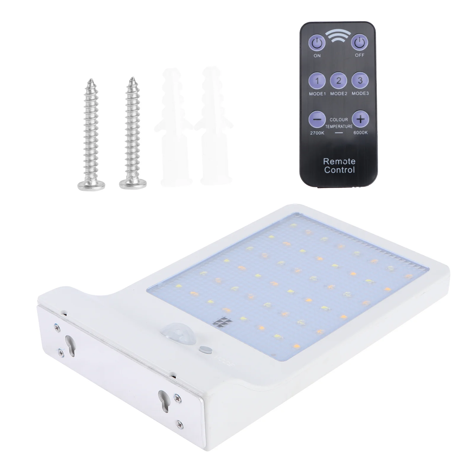 Solar Yard Light Dimmable Remote Control Super Bright 48 LED Automatic Motion Sensor Outdoor Security Lighting for Garden