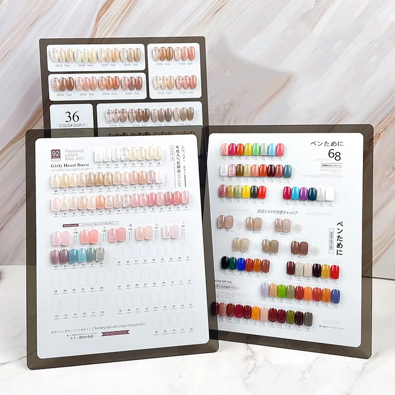 

Nail Art Showing Holder Color Card Display Board Acrylic False Nail Tips Display Stand Rack Nail Practice Board Manicure Tool