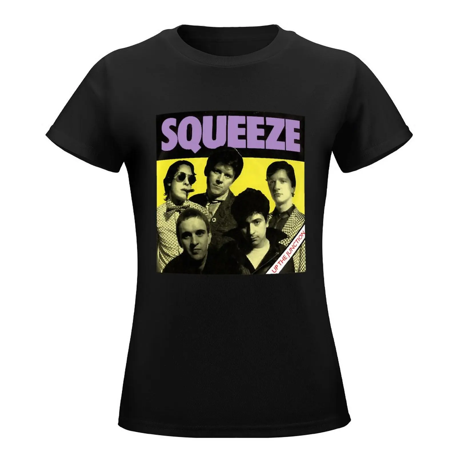 Retro Vintage Welcome to Squeeze Musician Band T-Shirt Blouse cute tops graphics T-shirt Women