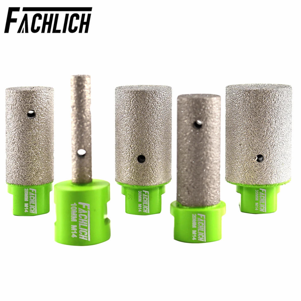 

FACHLICH 1pc Diamond Finger Bits Milling Bits Enlarge Grinding Shaping Holes Dia10/20/25/30/35mm Tile Stone Marble M14 Thread