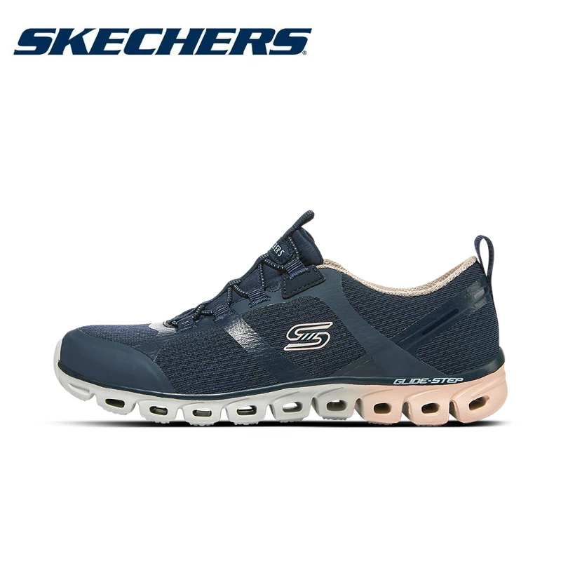 Skechers, женские кроссовки, повседневная уличная спортивная обувь без шнуровки, брендовые женские легкие дышащие теннисные женские кроссовки