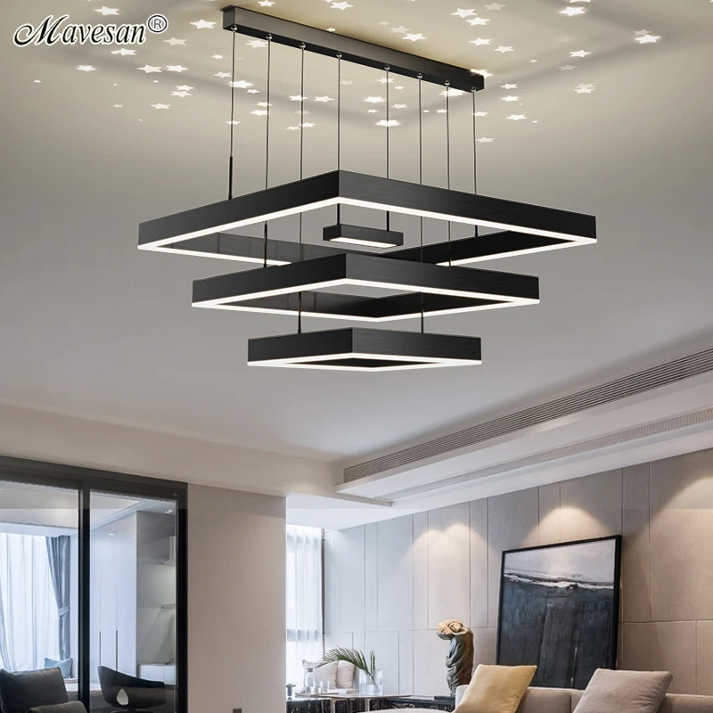 

Modern Minimalist Led Ceiling Chandeliers Luxury Foyer Dining Table Restaurant Living Room Lustre Lamp Home Indoor Lighting