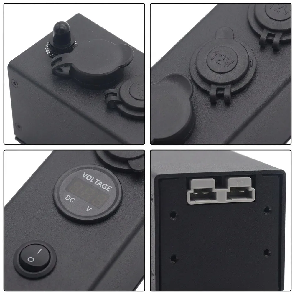 Integrated Voltage Display USB Charging Socket Application In Vehicles Built-in Circuit Breaker For Boats Integrated