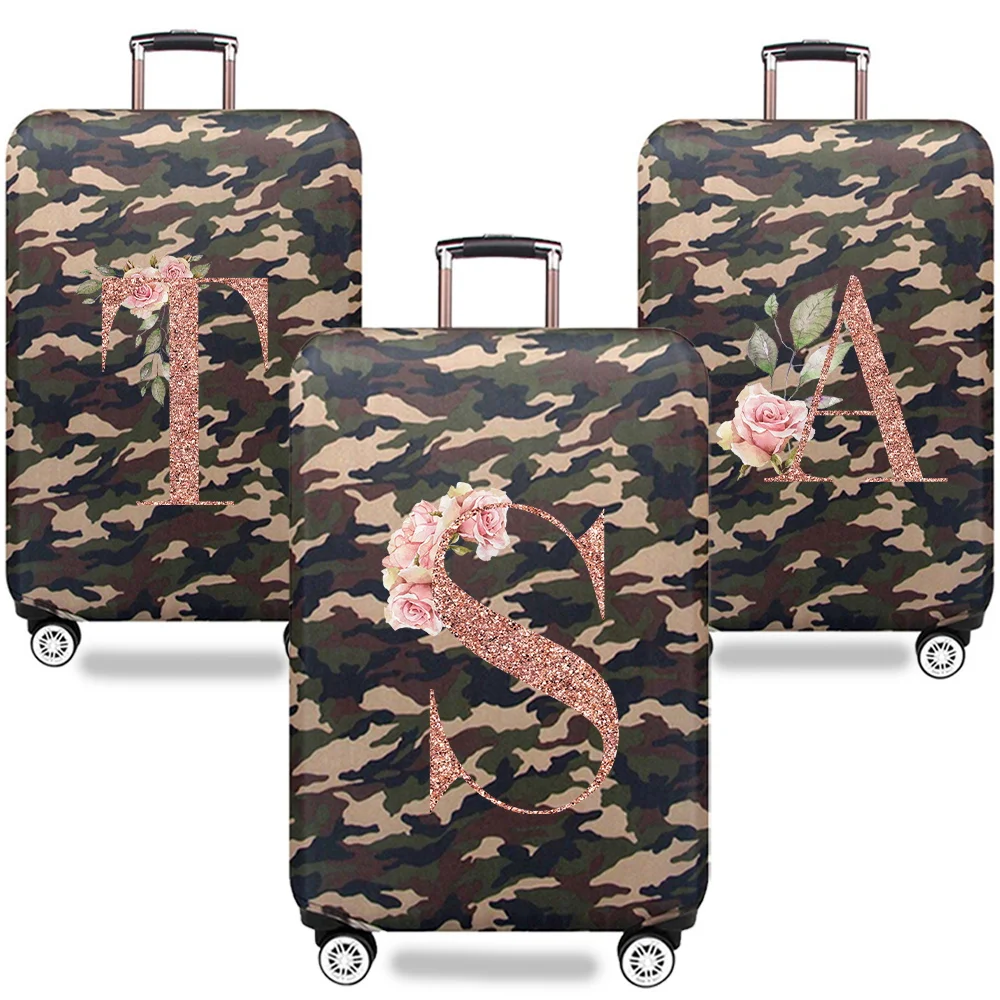 

Luggage Cover Travel Accessories Dust Cover Protective Case Wear Resistant Rose Gold Series Camouflage Style 18-32inch Suitable
