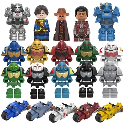 Fallout Games Bricks Space Wolves Marine Raven Guard Salamanders Iron Hands Mini Action Figure Model Toy Building Blocks Gifts