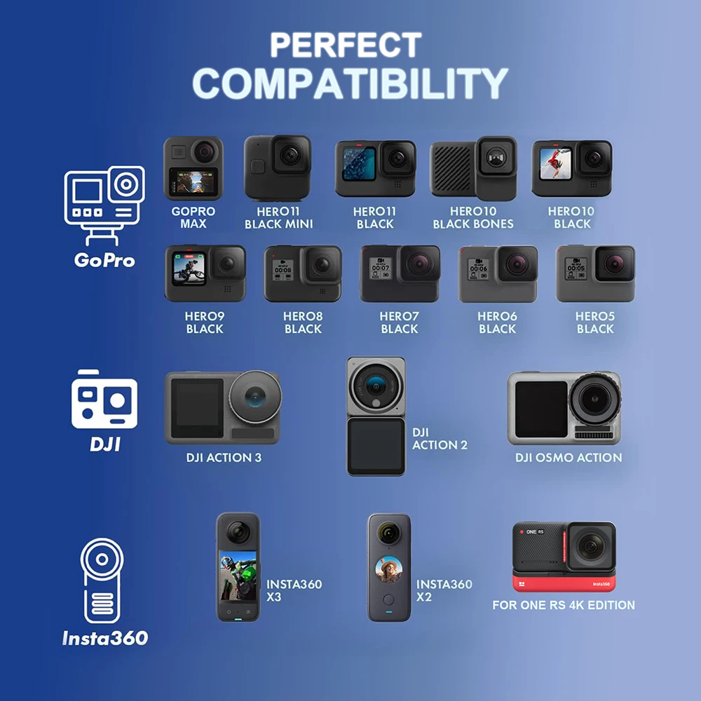 Uchwyt do nurkowania Uchwyt do aparatu wideo Stabilizator światła do aparatu sportowego Gopro/DJI/Insta360 Wodoodporne akcesoria fotograficzne — zdjęcie 3
