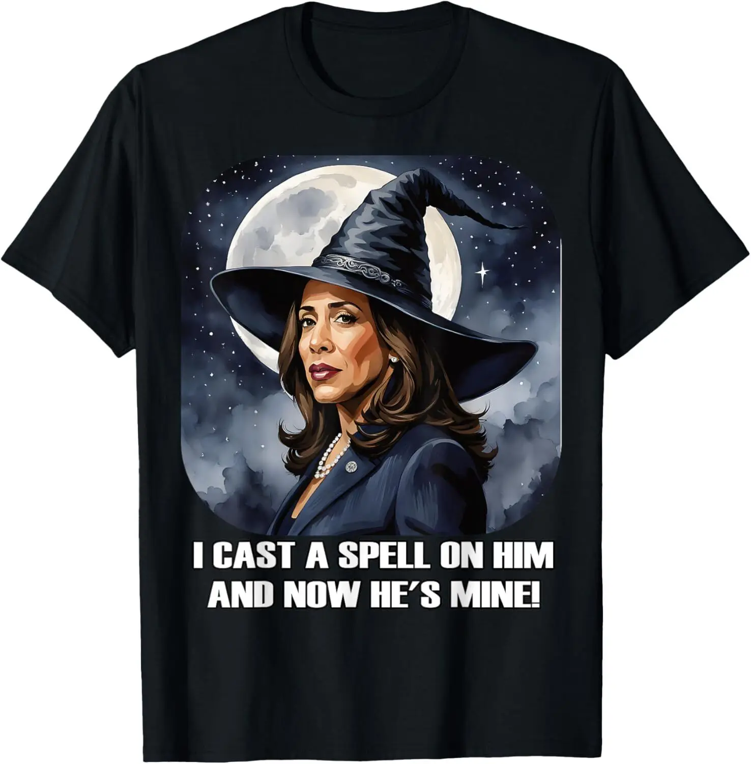 

Kamala Harris Funny Debate Election 2024 Winner Witch Spell T-Shirt