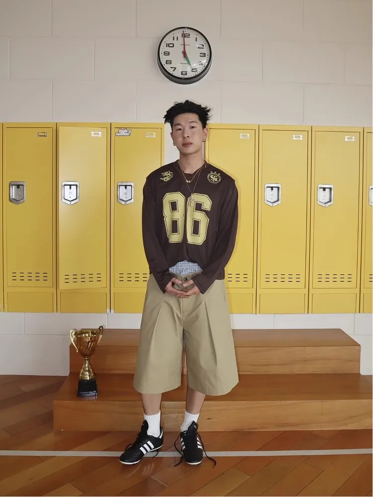 Mauroicardi Primavera Estate Plaid Patchwork Pantaloncini kaki per uomo Doppia vita Pantaloni al ginocchio Designer di lusso Emo Clothes 2025