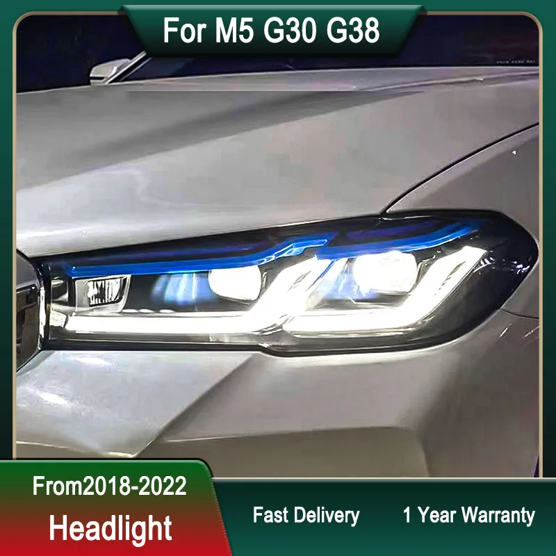 Car Headlights For BMW M5 G30 G38 18-22 LED Head Lamp New Design Upgrade  DRL Dynamic Signal Lamp Head Lamp Front light Assembly