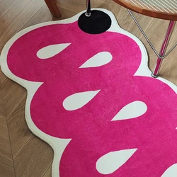 Tapis d'Art de Forme Spéciale, Confortable et Doux, pour Salon, Chambre à Coucher, Grande Surface, Rangement Facile