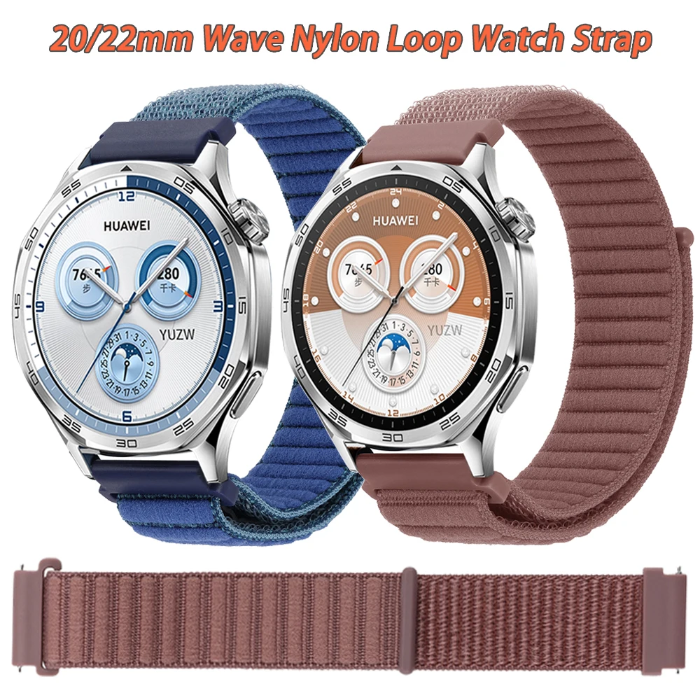 20 مللي متر 22 مللي متر حزام لساعة هواوي GT5 برو GT 4-2-3-SE 46 مللي متر 42 مللي متر قابل للتعديل النايلون مضفر سوار هواوي ساعة 3/4Pro الرياضة الفرقة