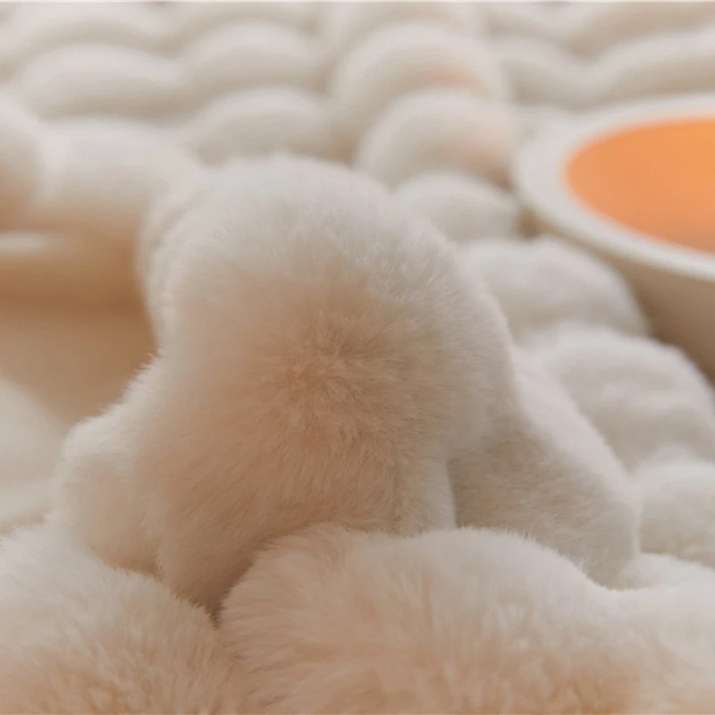 

Soft Coral Flannel Plush Blanket-Air Conditioning Shawl, Small Size CJAS