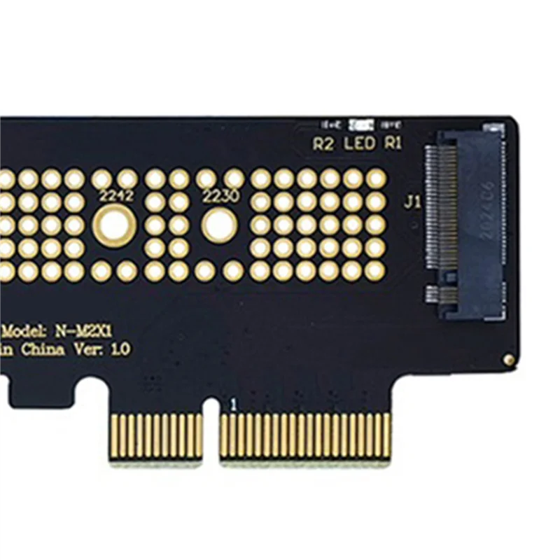 

5X M.2 NVME SSD To Pcie 4.0 Adapter Card 64Gbps M-Key Pcie4.0 X16 For Desktop PC PCI-E GEN4