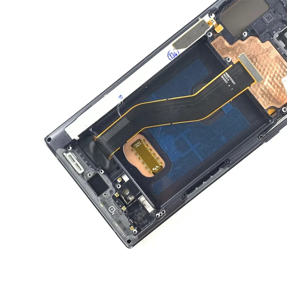 Imagem -06 - Oled Lcd Tela para Samsung Galaxy Note 10 Mais Montagem Digitador Toque Peças de Reparo com Tampa Traseira N975 N9750