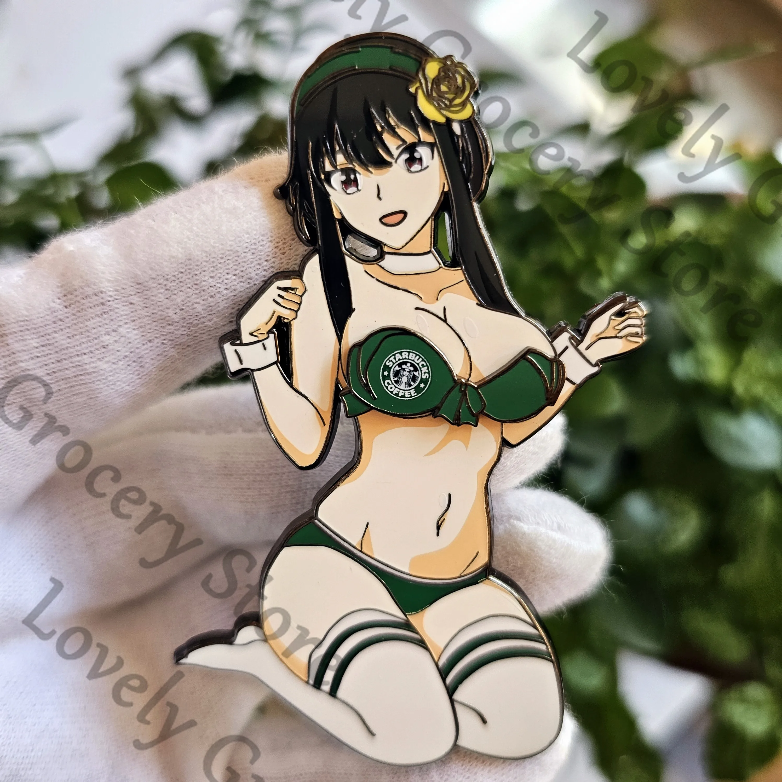 

Аниме SPY×FAMILY Yor Forger Косплей Магнитная куртка Подвеска Металлический значок Талисман Мультфильм Магнит Брошь Украшение Аксессуар Подарок