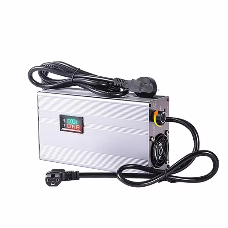 Smart Vehicle LCD Display Fast Charger 20S Multiple Current Battery Charger 84V 2A to 12A Adjustable Li-ion Battery Charger