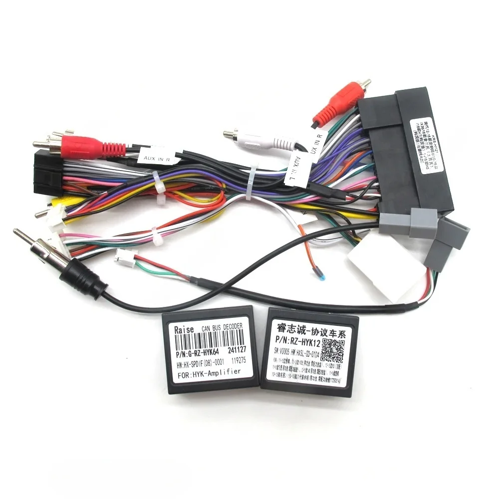 

for Hyundai IX35 Sonata 8 Santafe Kia K5 K7 arnés de cableado Audio coche reproductorDVD 16 pines adaptador