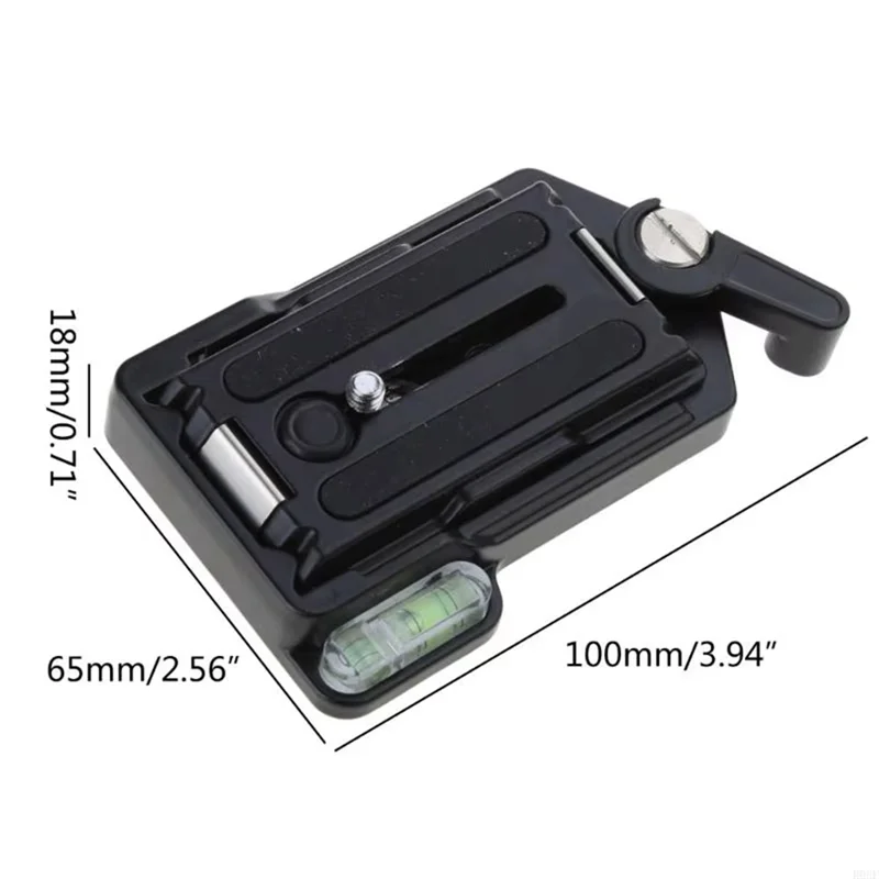 For Tripod Monopod Ball For Head Adapter Clamp Mounting Plate Quick Release Aluminum Alloy Sliding For DSLR Camera