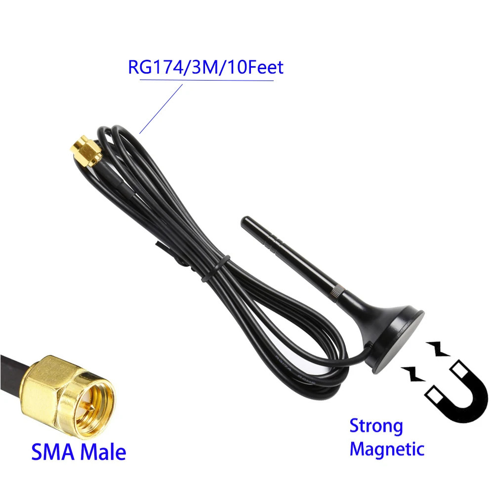 5G 4G WIFI Antenna 15dBi Full-band Amplifier SMA Male for CPE Pro Router Modem Wireless Network Card Mobile Signal Booster