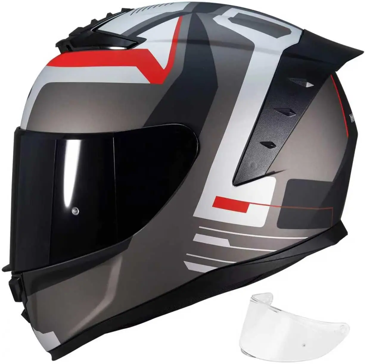 

Full Face Motorcycle Helmet Helmets for Adults Motorcycle MG611 Motorbike Racing Street Bike Helmets with Black Visor for Men Wo