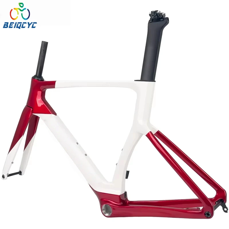 

Рама шоссейного велосипеда 700C из углеродного волокна 32C, рама шоссейного велосипеда с аэродинамическим диском T47, внутренний трос, карбоновая дорожная рама