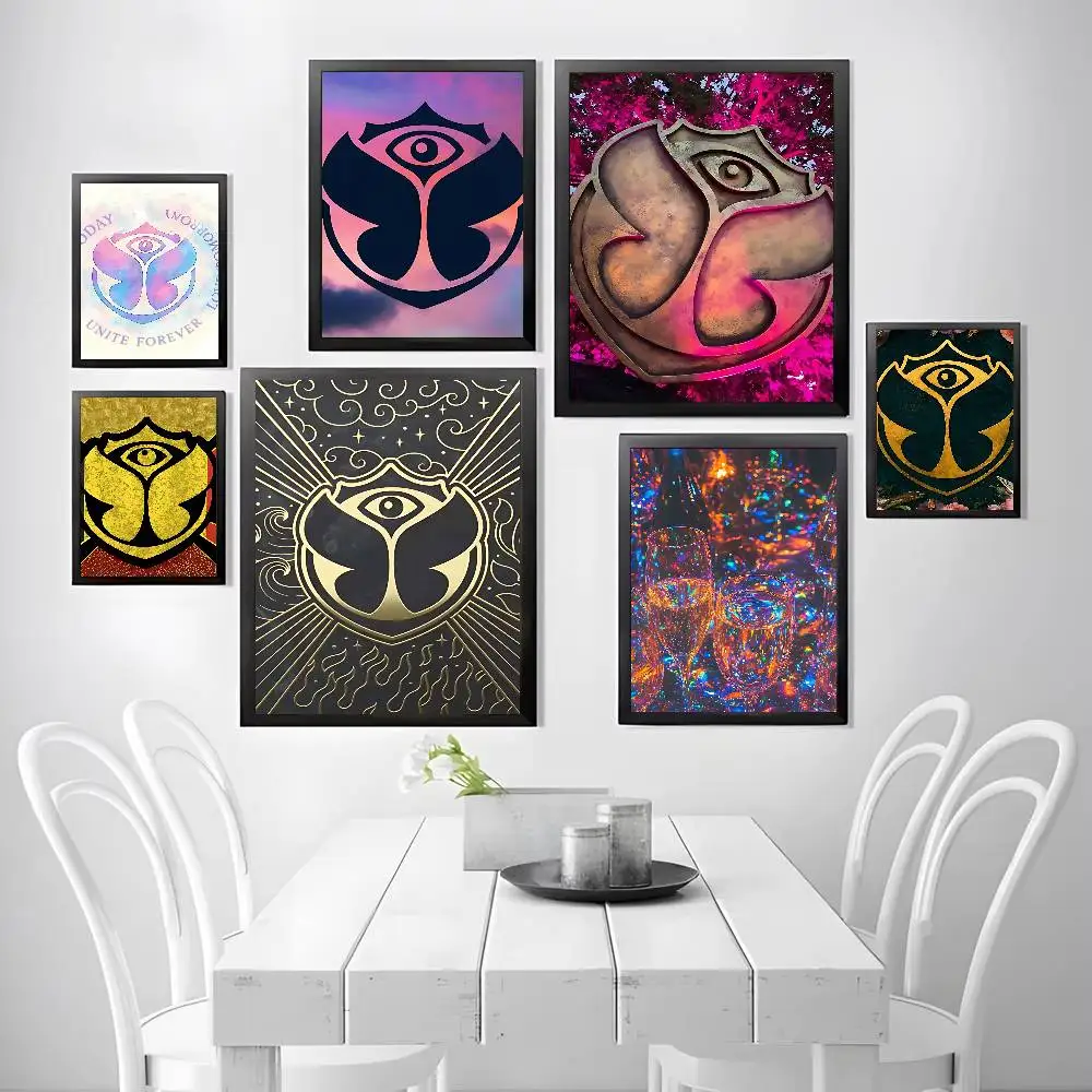 T-Tomorrowland Music Poster Prints For Bedroom Living Room Canvas Painting Wall Art Home Decor