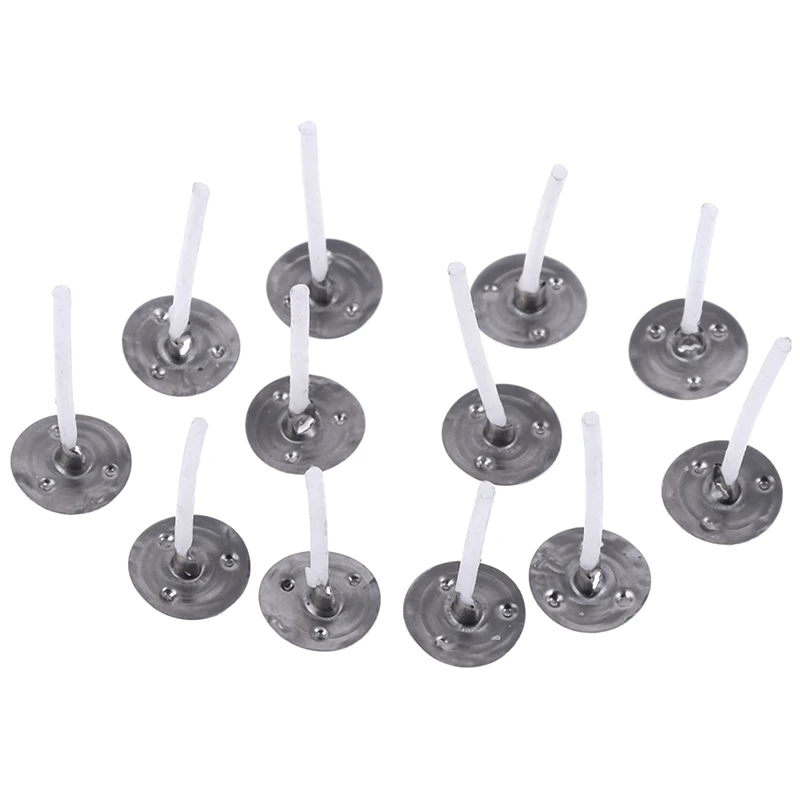 ● 100Pcs Candles Mold Wick Tabs Eco-Friendly Candle Sustainer Making pure cotton