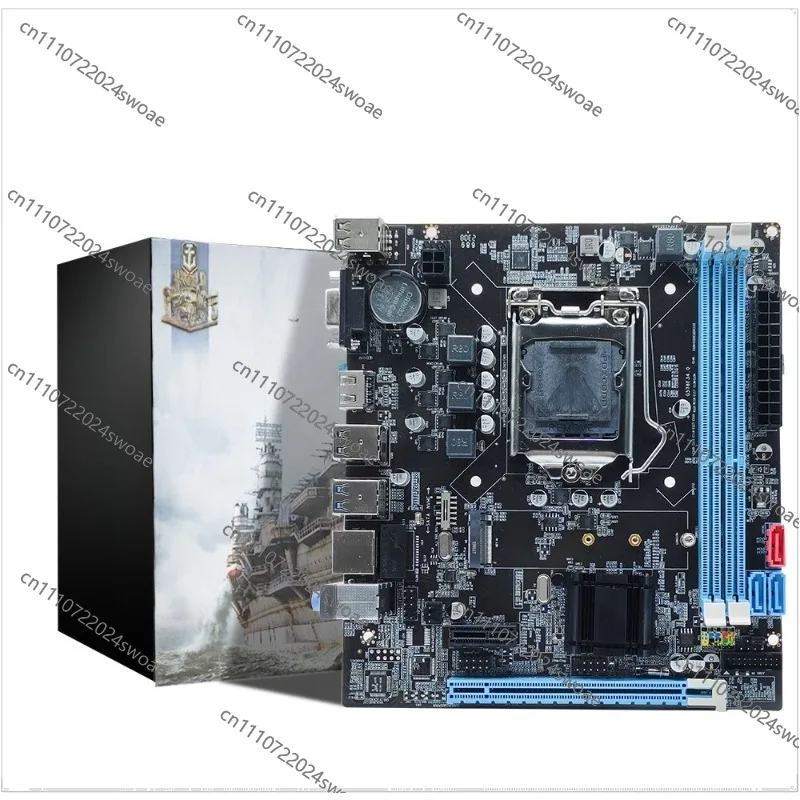 For of B75 Computer Main Board CPU Set Desktop 1155 Pin I3 I5 I7 Radiator