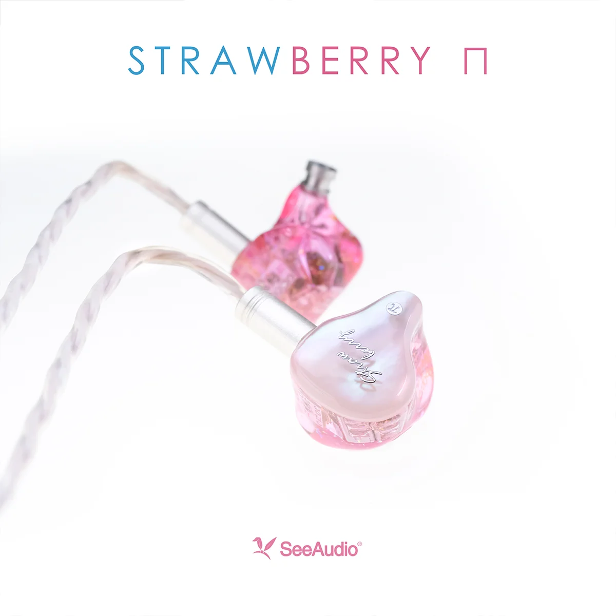 SeeAudio Strawberry PI HiFi Earphone 6BA Driver Balanced Armature Exchangeable Cable Headset 0.78mm 2Pin 4.4mm Plug Wired IEM