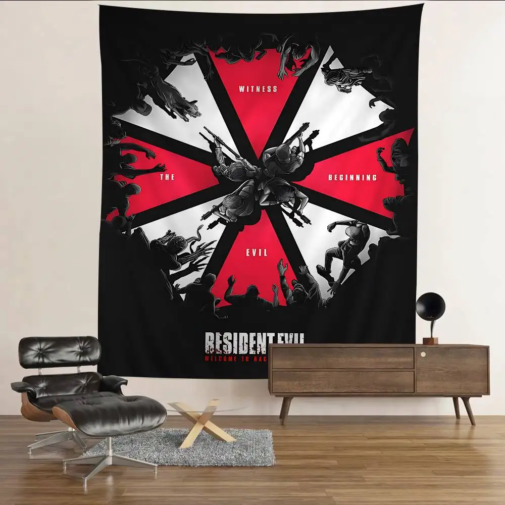 Game R-Resident Evil Hanging Bohemian Tapestry Bohemian Wall Tapestries Mandala Cheap Hippie Wall Hanging