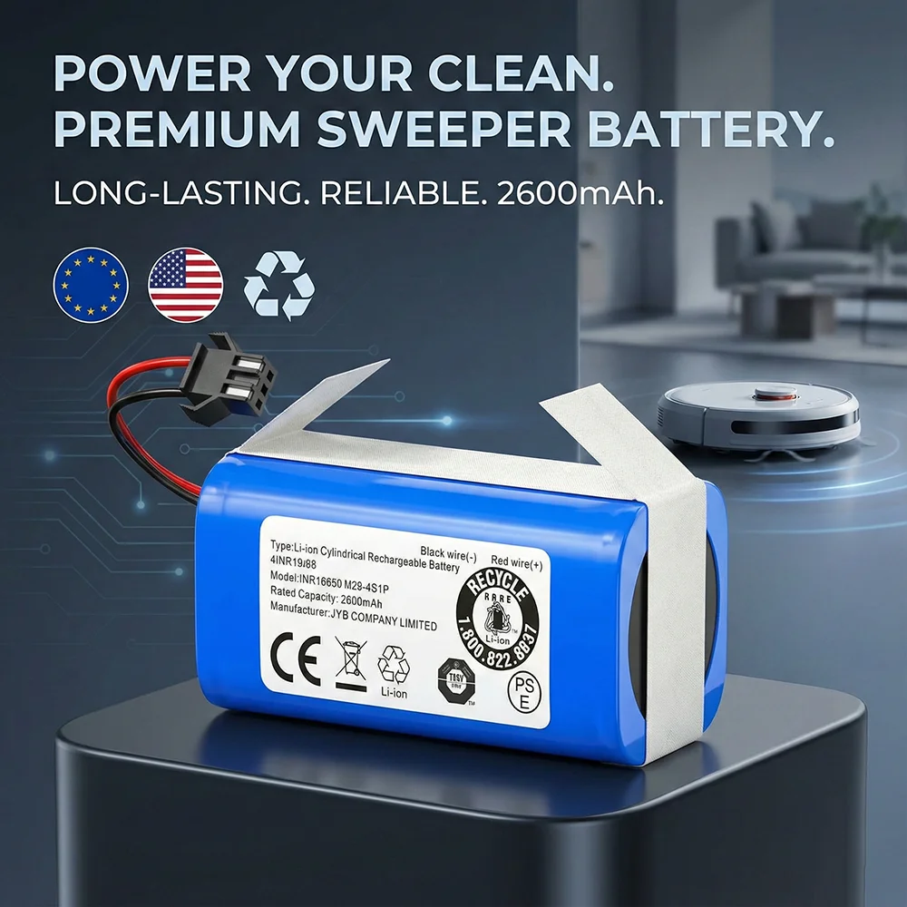 

14.4V 3500mAh Li-ion Battery for Eufy RoboVac 11S 11S MAX 15C 30C 12 35C G10 G30 Hybrid Replacement Parts High Capacity