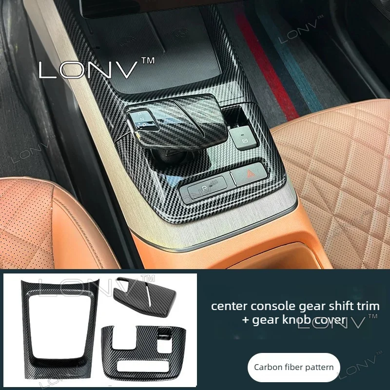 For Changan EADO PLUS 2026 2025 Car Carbon Fiber pattern Stickers Center Console Door Panel Window Switch Decoration Accessories