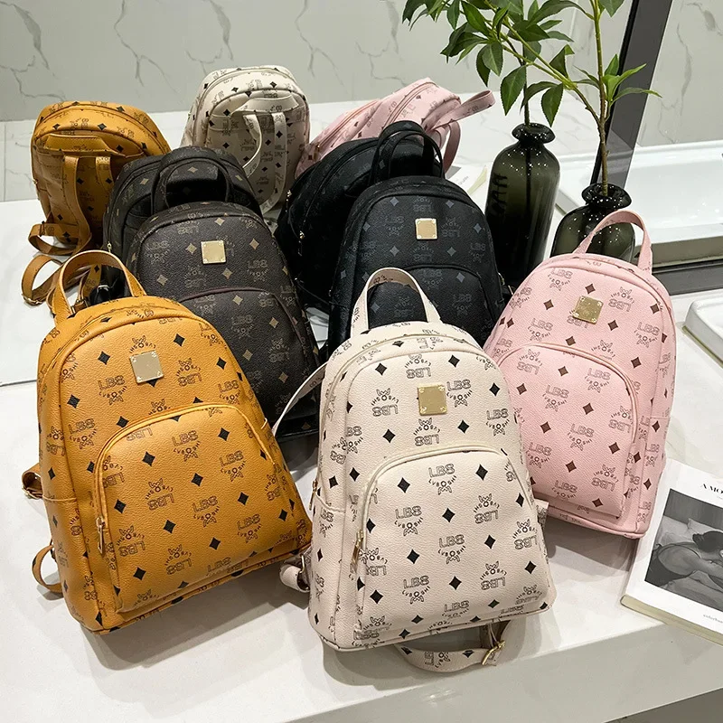 New Floral Backpack with Large Capacity for Women\'s Single Shoulder Carrying Multifunctional Shoulder Strap Adjustable Fashion