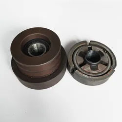 (Flat key)Double Groove Belt Clutch fits for 188F/190F/GX390/GX420 Engine with 25mm shaft output used for water pump/cutter
