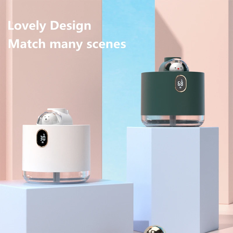 Xiaomi Lovely Pet 500ML Air Humidifier 2000mAh Chargeable Mist Fogger LED Light Humidificador for Home Ultrasonic Aroma Diffuser